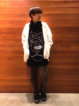 「HYSTERIC GLAMOUR（ヒステリックグラマー）のアイテム（ワンピース/ドレス）」を使った、けんたさん（メンズ・174cm）の冬コーディネート