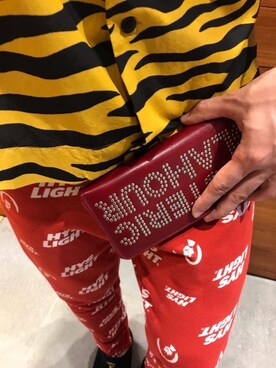 「アイテム（財布、ピンク系）」を使った、けんたさん（メンズ・174cm）の春コーディネート