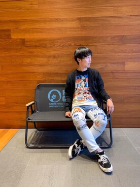 「アイテム（家具）」を使った、けんたさん（メンズ・174cm）の夏コーディネート