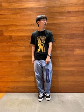 「HYSTERIC GLAMOUR（ヒステリックグラマー）のアイテム（折りたたみ傘）」を使った、けんたさん（メンズ・174cm）の夏コーディネート