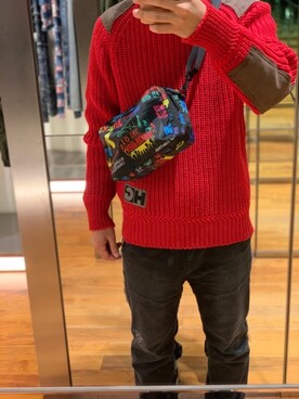 「アイテム（ポーチ、その他）」を使った、けんたさん（メンズ・174cm）の秋コーディネート