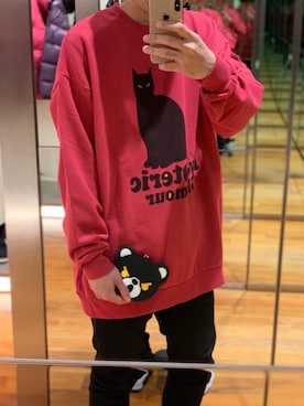 「アイテム（ポーチ）」を使った、けんたさん（メンズ・174cm）の冬コーディネート