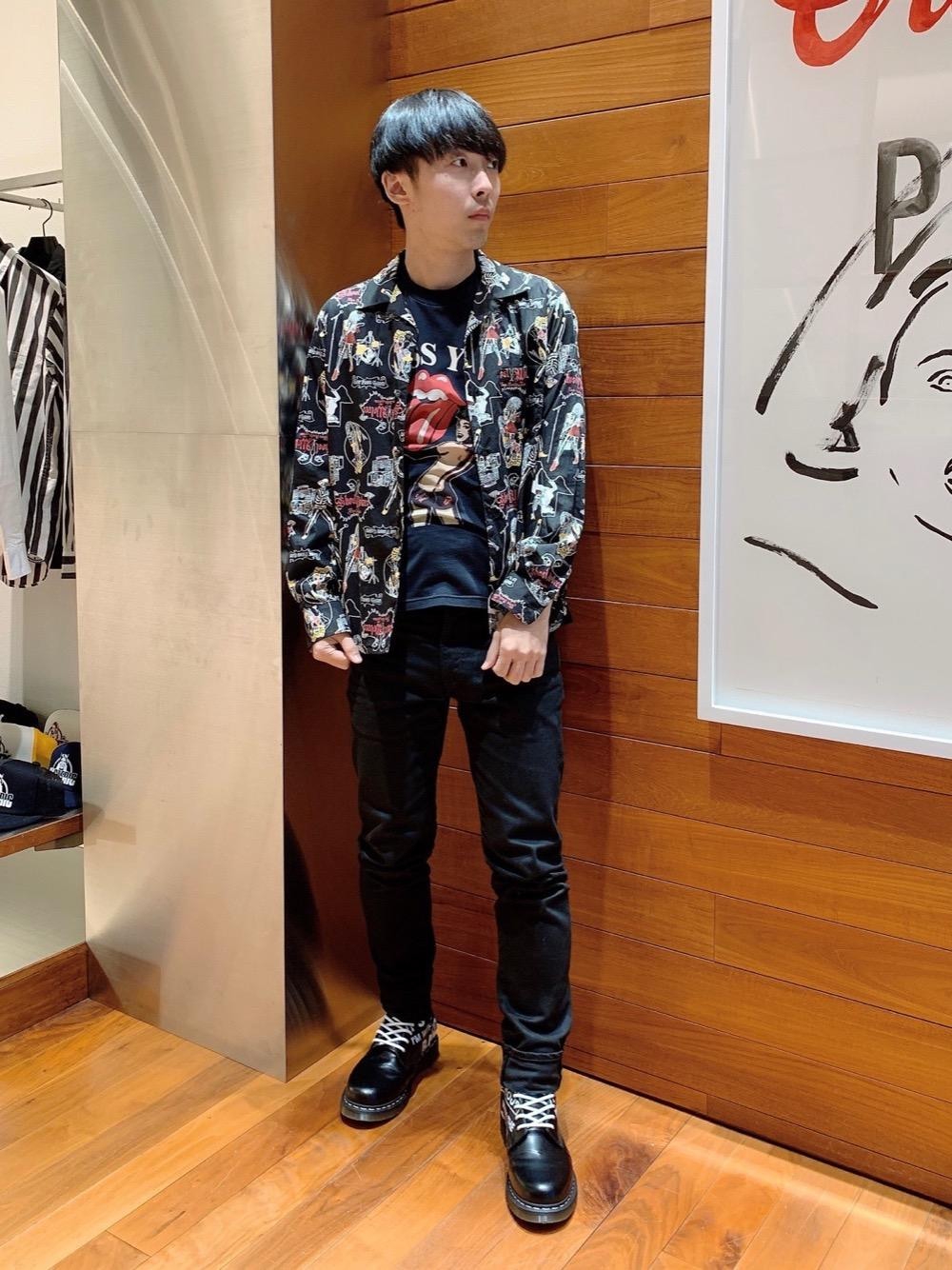 HYSTERIC GLAMOUR - HYSTERIC GLAMOUR×GHOST WOLVES/バンドカラー長袖 HYSTERIC GLAMOUR×GHOST WOLVES/バンドカラー長袖 トップス