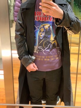 「HYSTERIC GLAMOUR（ヒステリックグラマー）のアイテム（トレンチコート）」を使った、けんたさん（メンズ・174cm）の冬コーディネート