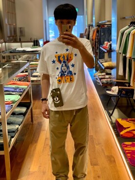 「HYSTERIC GLAMOUR（ヒステリックグラマー）のアイテム（PC・スマホグッズ/家電）」を使った、けんたさん（メンズ・174cm）の夏コーディネート