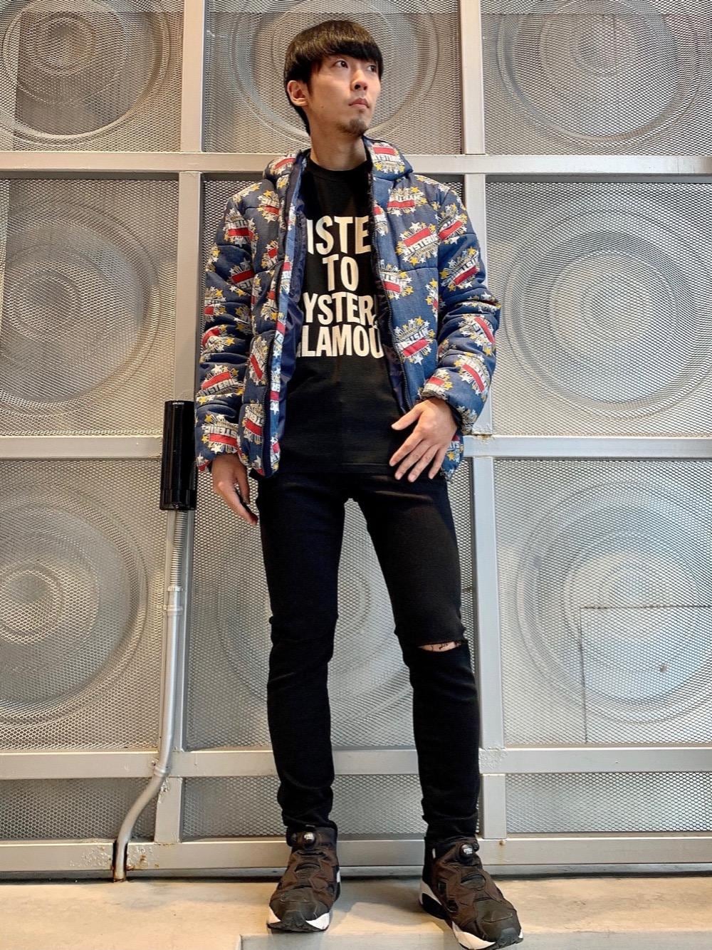 ⭐︎タグ付き⭐︎SUPER HYSTERIC柄 デニムフーデッドブルゾン ⭐︎タグ付き⭐︎SUPER HYSTERIC柄 デニムフーデッドブルゾン