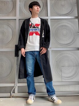 「HYSTERIC GLAMOUR（ヒステリックグラマー）のアイテム（ワンピース/ドレス）」を使った、けんたさん（メンズ・174cm）の冬コーディネート