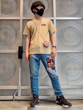 「アイテム（ポーチ、その他）」を使った、けんたさん（メンズ・174cm）の春コーディネート