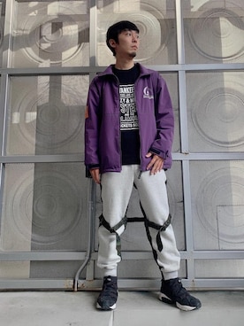 「らふこーで」｜「アイテム（ナイロンジャケット）」を使った、けんたさん（メンズ・174cm）の秋コーディネート
