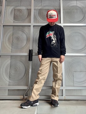 メンズのキャップ レッド 赤色系 コーディネート Zozotown