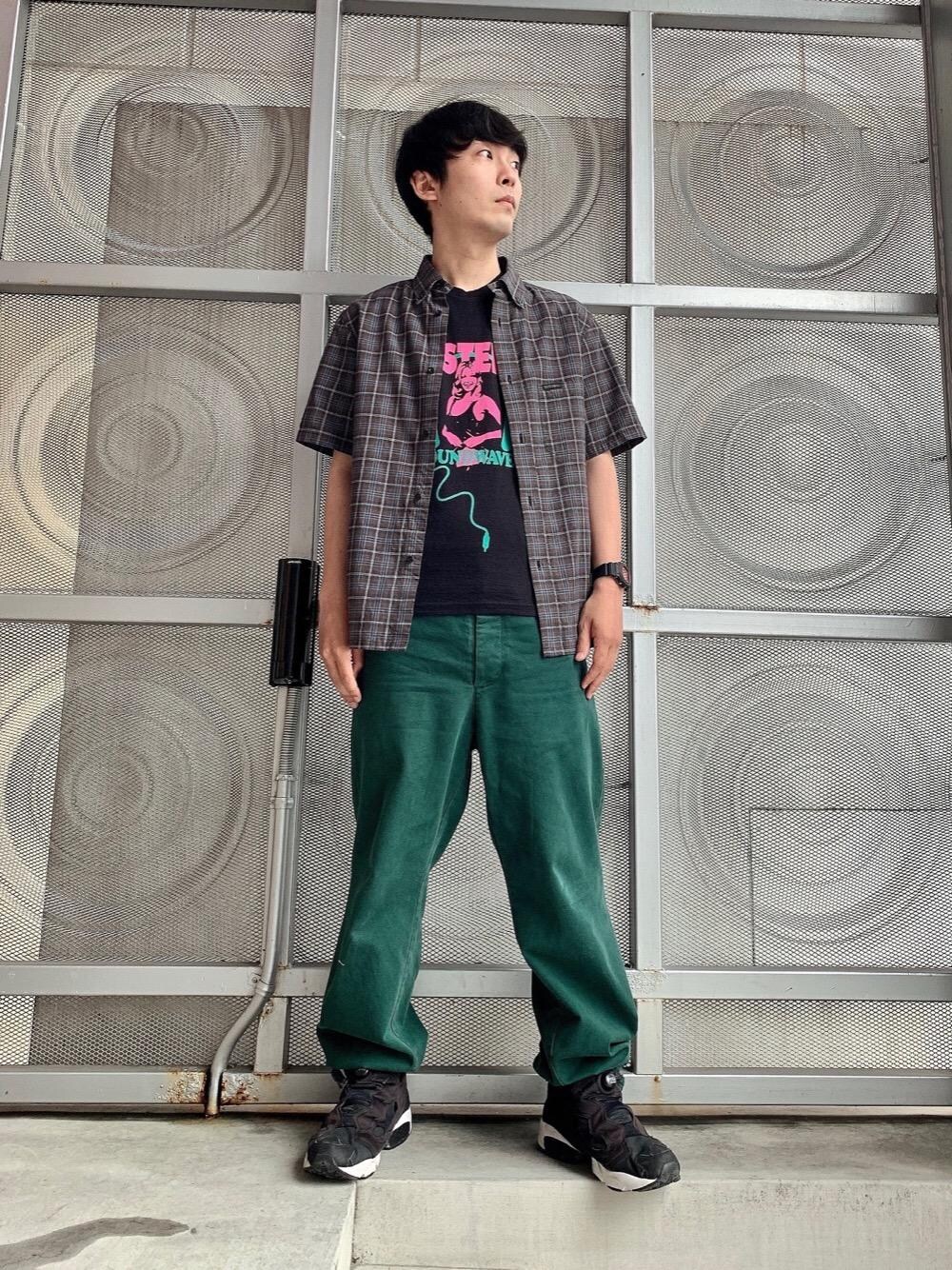 HYSTERIC GLAMOUR◆Tシャツ/襟元汚れ有/S/コットン/BLK/02193CT01 RECORD SHOP Tシャツ（Tシャツ/カットソー）｜HYSTERIC GLAMOUR