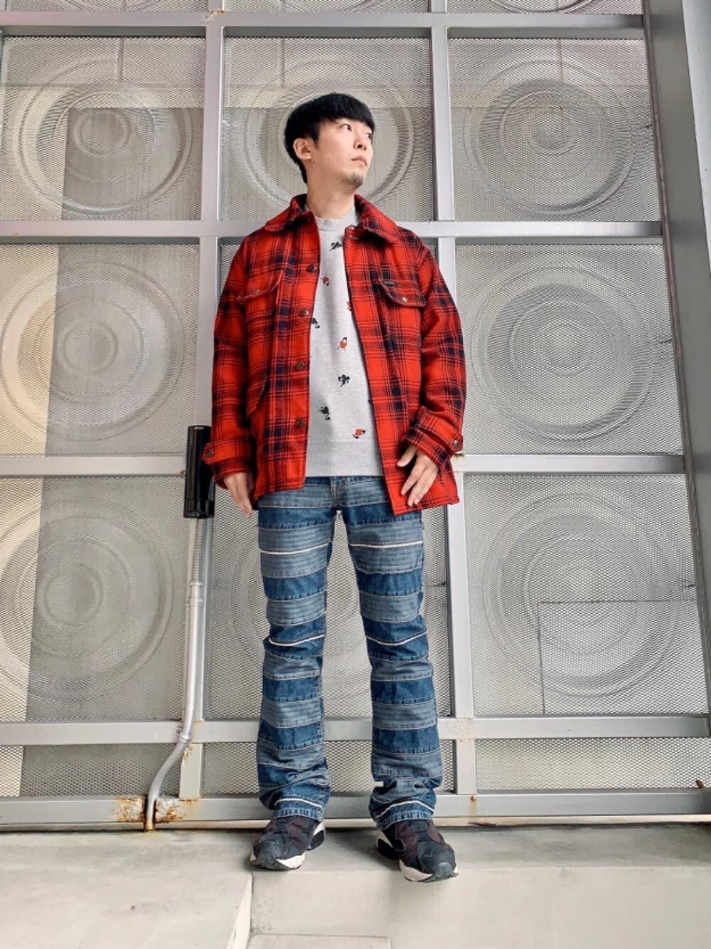 希少♡ヒステリックグラマー ラブジャケット ブロックチェック フレアスリーブ HYSTERIC GLAMOUR（ヒステリックグラマー）の「オンブレーチェック
