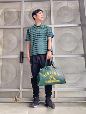「らふこーで」｜「アイテム（スウェットパンツ）」を使った、けんたさん（メンズ・174cm）の春コーディネート