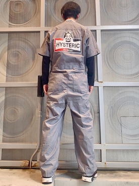 「HYSTERIC GLAMOUR（ヒステリックグラマー）のアイテム（オールインワン・サロペット）」を使った、けんたさん（メンズ・174cm）の春コーディネート