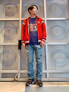 「らふこーで」｜「アイテム（その他アウター）」を使った、けんたさん（メンズ・174cm）の秋コーディネート