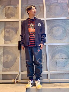 「らふこーで」｜「アイテム（その他アウター）」を使った、けんたさん（メンズ・174cm）の秋コーディネート