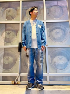 「らふこーで」｜「アイテム（スウェットパンツ）」を使った、けんたさん（メンズ・174cm）の冬コーディネート