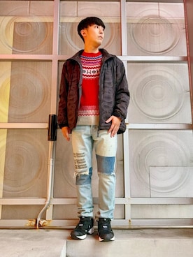 「らふこーで」｜「アイテム（その他アウター）」を使った、けんたさん（メンズ・174cm）の冬コーディネート