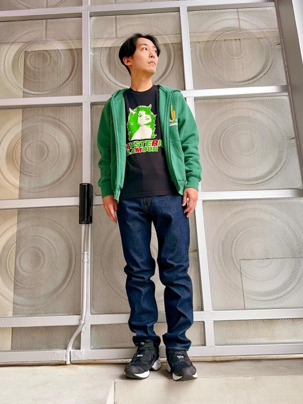 HYSTERIC GLAMOUR 黒 L ニットパーカー HYSTERIC GLAMOUR（ヒステリックグラマー）の「SLANTED LOGO柄
