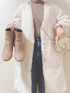 Rope ロペ のムートンコートを使った人気ファッションコーディネート Wear