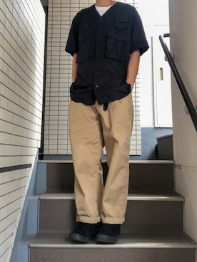 「Champion（チャンピオン）のアイテム（トートバッグ）」を使った、rikuさん（メンズ・170cm）の夏コーディネート