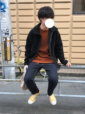「HELLY HANSEN（ヘリーハンセン）のアイテム（ブルゾン）」を使った、Ryoさん（メンズ・172cm）の春コーディネート