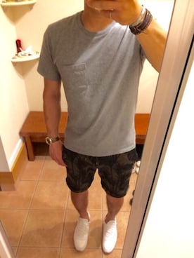 「TATRAS（タトラス）のアイテム（パンツ）」を使った、Newoneさん（メンズ・171cm）の夏コーディネート