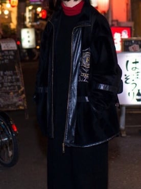 「FERNAND LEATHER（フェルナンドレザー）のアイテム」を使った、AJATIN.さん（レディース・158cm）の春コーディネート