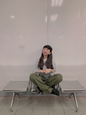 「アイテム（チノパンツ）」を使った、酸酸さん（レディース・165cm・20代）の夏コーディネート