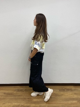 「ストリート女子」｜「アイテム（スカート）」を使った、harmyfashionsさん（レディース・161cm）の春コーディネート