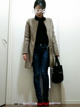 「さしいろ」｜「アイテム（バッグ）」を使った、saicchanさん（レディース・155cm）の冬コーディネート