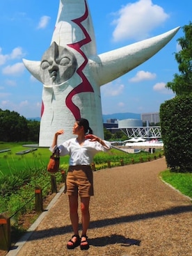 「Teva（テバ）のTeva / プラットフォーム ユニバーサル（サンダル）」を使った、mikaさん（レディース・154cm）の春コーディネート