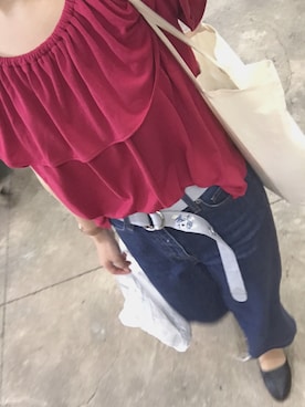 「ehka sopo（エヘカソポ）のアイテム（パンプス）」を使った、Kya🍓さん（レディース・165cm）の夏コーディネート