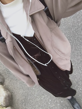 「キャミソールワンピ」｜「アイテム（ジャケット/アウター）」を使った、Kya🍓さん（レディース・165cm）の冬コーディネート