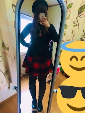 「UNIQLO（ユニクロ）のエクストラファインメリノリブタートルネックセーター（長袖）（ニット/セーター）」を使った、ちゃそさん（レディース・165cm）の冬コーディネート