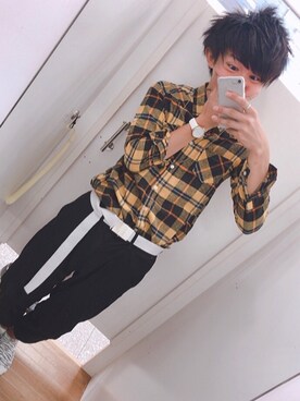 「モダン」｜「アイテム（アクセサリー）」を使った、ざきさん（メンズ・174cm）の夏コーディネート
