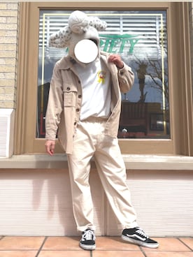 「SPINNS（スピンズ）のアイテム（デニムジャケット）」を使った、ryoyaさん（メンズ・168cm）の春コーディネート