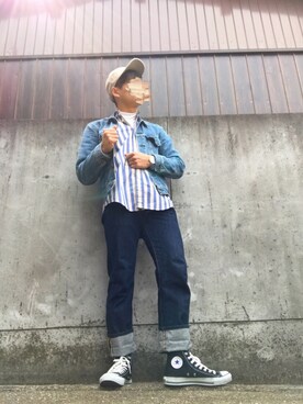 ゆうたのおさるのサル🐒さん（メンズ・167cm）の春コーディネート