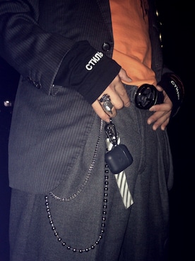 「off white（オフホワイト）のアイテム（その他）」を使った、mukurouさん（メンズ・175cm）の夏コーディネート