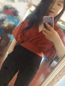 「家」｜「アイテム（その他）」を使った、会藏肉的米呀さん（レディース・158cm）の夏コーディネート