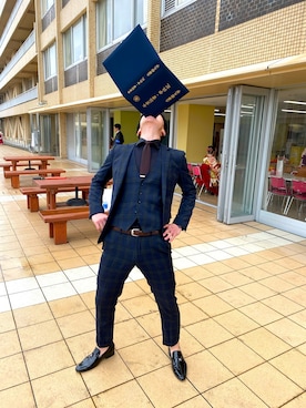 「アイテム（フォーマルスーツ/小物）」を使った、Furuichi Syoujiさん（メンズ・182cm・20代）の春コーディネート