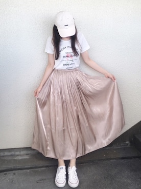 「moz（モズ）のアイテム（帽子）」を使った、Gilda♡ᵕ̈*⑅さん（レディース・163cm）の秋コーディネート