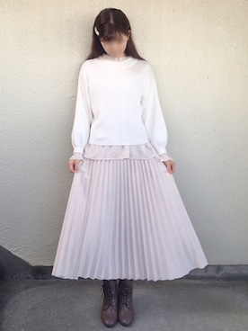 「ehka sopo（エヘカソポ）のアイテム」を使った、Gilda♡ᵕ̈*⑅さん（レディース・163cm）の冬コーディネート