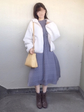 「a.g.plus（エージープラス）のアイテム（ワンピース/ドレス）」を使った、Gilda♡ᵕ̈*⑅さん（レディース・163cm）の秋コーディネート