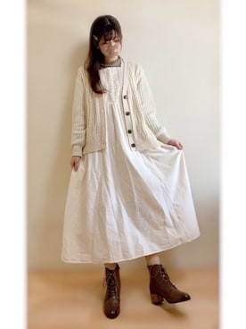 「ALPHA CUBIC（アルファーキュビック）のアイテム」を使った、Gilda♡ᵕ̈*⑅さん（レディース・163cm）の冬コーディネート
