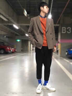 n'さん（メンズ・181cm）の冬コーディネート