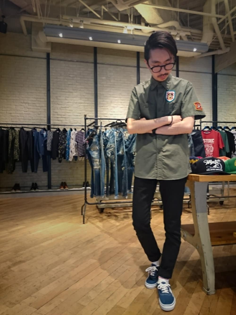 HYSTERIC GLAMOUR（ヒステリックグラマー）の「半袖ミリタリーシャツ