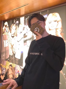 「アイテム（財布、ブラウン系）」を使った、HOSHIさん（メンズ・170cm）の春コーディネート