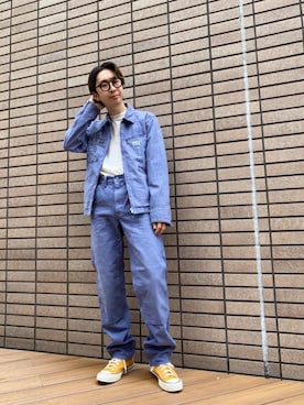 「ワーク」｜「アイテム（その他アウター）」を使った、HOSHIさん（メンズ・170cm）の春コーディネート