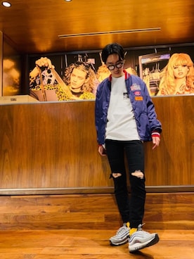 「airmax」｜「アイテム（ジャケット/アウター）」を使った、HOSHIさん（メンズ・170cm）の春コーディネート